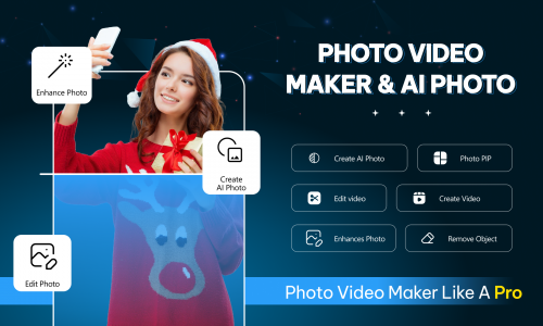 اسکرین شات برنامه Photo Video Maker & AI Photo 1