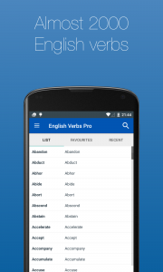 اسکرین شات برنامه English Verb Conjugator 1