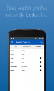 اسکرین شات برنامه English Verb Conjugator 6