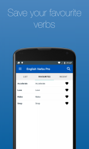 اسکرین شات برنامه English Verb Conjugator 5