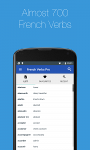 اسکرین شات برنامه French Verb Conjugator 1