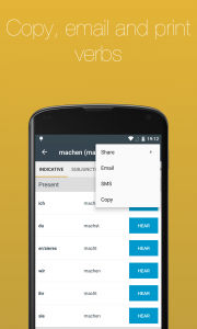 اسکرین شات برنامه German Verb Conjugator 4