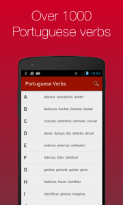 اسکرین شات برنامه Portuguese Verb Conjugator 1