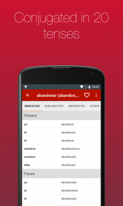اسکرین شات برنامه Spanish Verb Conjugator 3