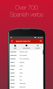 اسکرین شات برنامه Spanish Verb Conjugator 1