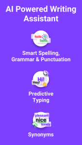 اسکرین شات برنامه Grammatica: Grammar- and Spell-Check Keyboard 3