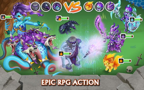 اسکرین شات 1 بازی Knights & Dragons Action RPG