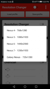 اسکرین شات برنامه Screen Resolution Changer: Display Size & Density 4