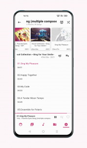 اسکرین شات برنامه Music Player GO 3