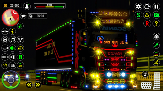اسکرین شات برنامه US Truck City Transport Sim 3d 1