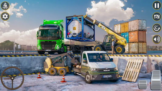 اسکرین شات 2 برنامه US Truck City Transport Sim 3D