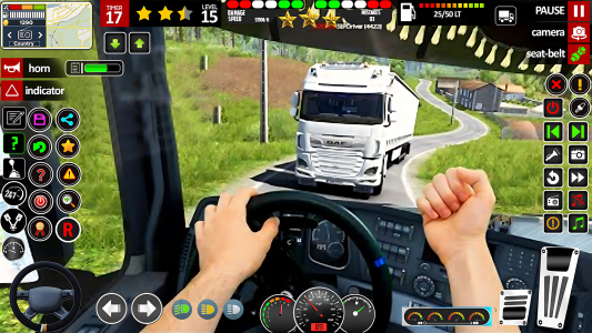 اسکرین شات 3 برنامه US Truck City Transport Sim 3d