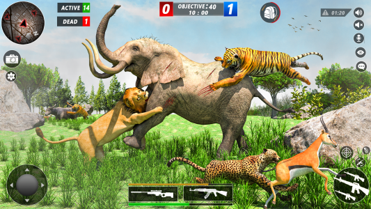 اسکرین شات برنامه Lion Hunting Games 2023: FPS 3