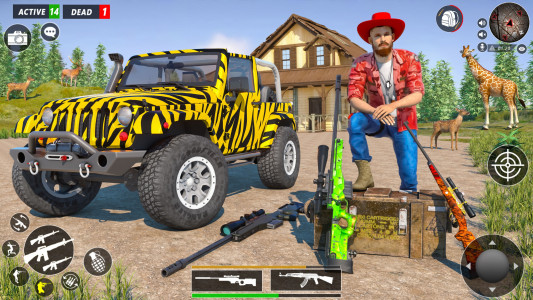 اسکرین شات برنامه Lion Hunting Games 2023: FPS 2