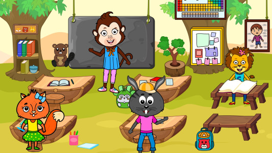 اسکرین شات 2 بازی Tizi Animal Town - House Games