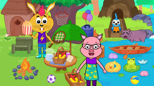 اسکرین شات 3 بازی Tizi Animal Town - House Games