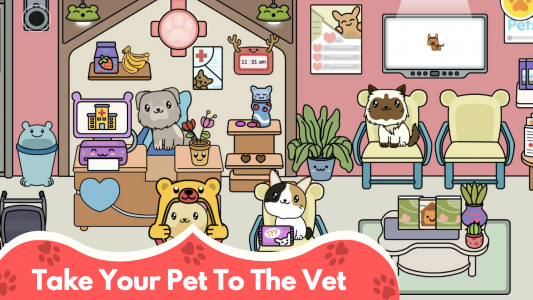 اسکرین شات 5 بازی Tizi Cat Games - Cute Cat Town