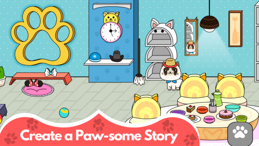 اسکرین شات 6 بازی Tizi Cat Games - Cute Cat Town