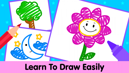 اسکرین شات بازی Kids Drawing & Painting Games 2