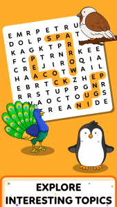 اسکرین شات 6 بازی Kids Word Search Games Puzzle