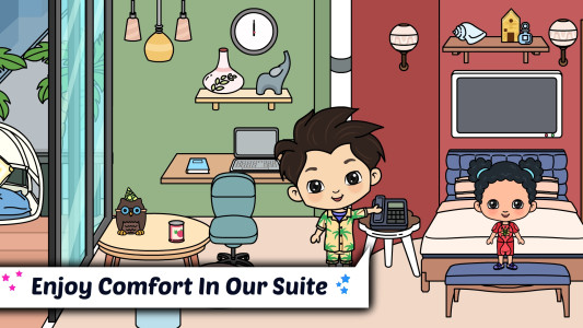 اسکرین شات 2 بازی Tizi Town - My Hotel Games