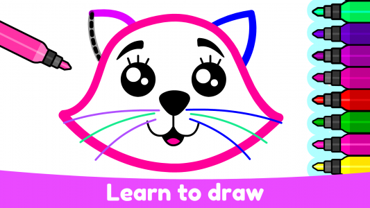 اسکرین شات بازی Kids Drawing & Coloring Games 1