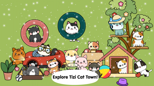 اسکرین شات بازی My Cat Town - Tizi Pet Games 1