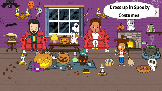 اسکرین شات 5 بازی My Cat Town - Tizi Pet Games