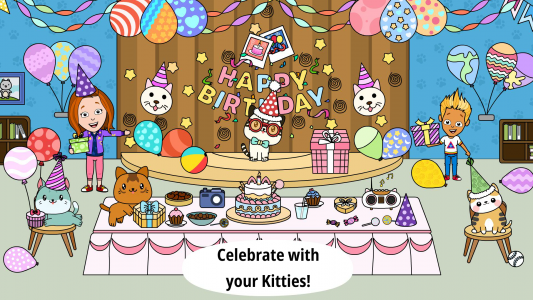 اسکرین شات 4 بازی My Cat Town - Tizi Pet Games