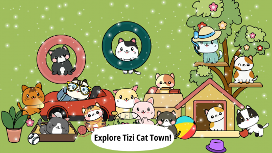 اسکرین شات بازی My Cat Town - Tizi Pet Games 1