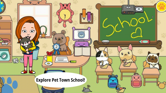 اسکرین شات 6 بازی My Cat Town - Tizi Pet Games