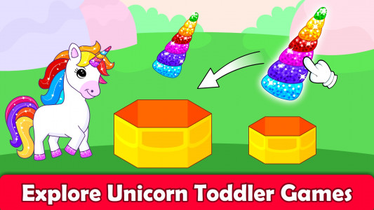 اسکرین شات بازی Unicorn Games for 2+ Year Olds 1