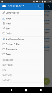 اسکرین شات برنامه MyFax - Mobile Fax App 1