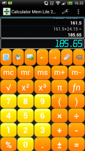 اسکرین شات برنامه Calculator Mem Lite 8