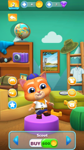 اسکرین شات 5 بازی My Pet Jack - Virtual Cat Game