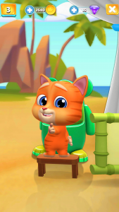 اسکرین شات 3 بازی My Pet Jack - Virtual Cat Game