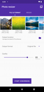 اسکرین شات 1 برنامه Photo resize