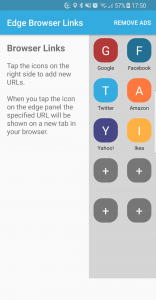 اسکرین شات برنامه Browser links for edge screen 3