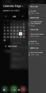 اسکرین شات برنامه Calendar Events Widget & Edge Panel 3