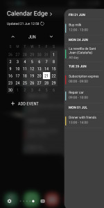 اسکرین شات برنامه Calendar Events: Widget & Edge 3