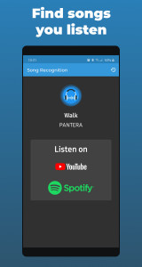 اسکرین شات برنامه Song Recognition: Music Finder 1