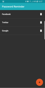 اسکرین شات 2 برنامه Password Reminder (Master PIN)