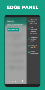 اسکرین شات 3 برنامه ToDo List & Widget for Edge Sc