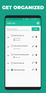اسکرین شات 1 برنامه ToDo List & Widget for Edge Sc