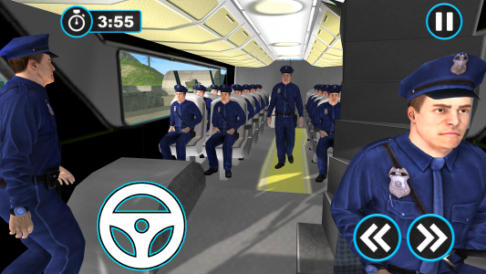 اسکرین شات برنامه Police Bus Simulator Bus Game 4