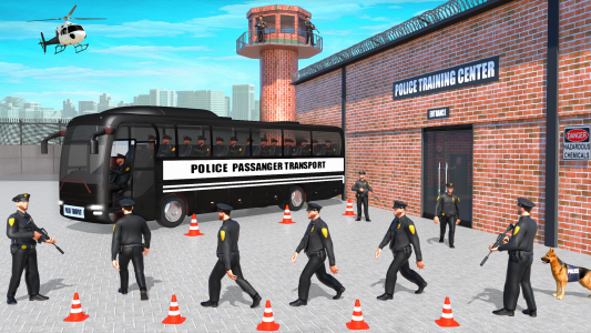 اسکرین شات برنامه Police Bus Simulator Bus Game 1