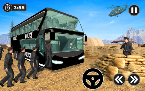 اسکرین شات برنامه Police Bus Simulator Bus Game 3