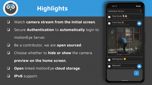 اسکرین شات 1 برنامه motionEye