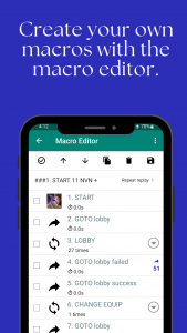 اسکرین شات 2 برنامه Touch Macro Pro - Auto Clicker
