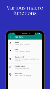 اسکرین شات 3 برنامه Touch Macro Pro - Auto Clicker